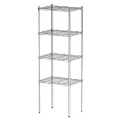 【dayneeds 日需百備】輕型 60x45x180公分電鍍(鎖管)四層收納架(鐵力士架/收納層架/展示架/層架/鐵架)