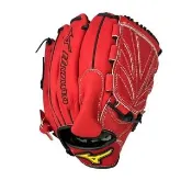 【MIZUNO 美津濃】全封檔全牛皮棒球手套11.75吋紅X黑帶皮(1ATGH26601 62)