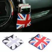 MINI COOPER 車載出風口儲物袋手機鑰匙太陽鏡迷你 Cooper 通用懸掛式皮革收納盒配件