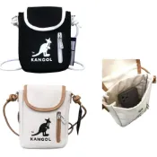 (店+)【KANGOL】KANGOL袋鼠帆布側背小包 手機包 斜背包 側背包 手機小包 小包包 小廢包 男生包包 女生包包  (現貨-快速出貨)