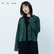 a la sha 抹茶Q咪開襟外套