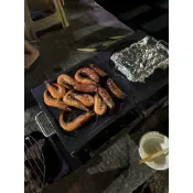 中古 烤肉石板 露營烤肉野炊好用-燒烤中秋烤肉石板烤肉岩燒烤盤牛排鐵板燒 牛排煎盤 煎肉盤 石板 韓國烤肉