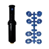 【灑水達人】六分機械式自動化隱藏噴頭長20cm可彈跳10cm調整40-360度30個(黑)