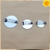 新店優惠🌸限時下殺🌸花邊輔料 材料包 diy 圓形加厚別針diy配件平底胸針托盤針圓盤針全平帶針鐵製針diy胸針