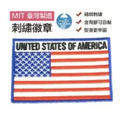 ALL SPLENDID USA 美國國旗 背膠胸章 貼布 肩章 布藝布標貼紙 刺繡繡片貼 燙布貼 貼布繡 電繡袖標 Flag Patch裝飾貼
