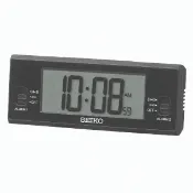 大高雄鐘錶城 seiko SK037 精工鐘 (QHL093K) 溫溼度顯示貪睡電子桌鐘 12.3*4.8cm｜樂天領券現折★全館特惠中★指定刷卡回饋10%
