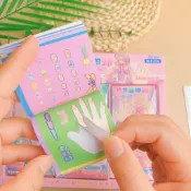 ✨媽媽優選✨30入我是美甲師貼紙兒童貼畫手工DIY方方貼紙本隨意貼校門口熱賣FUNL 可愛的設計美甲技巧指甲藝術魅力女士