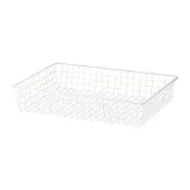 【IKEA 宜家家居】ALTARLIDEN 網籃，白色，80x62 公分