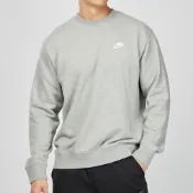 Nike CLUB CRW BB 男子 灰色 棉質 刺繡 保暖 長袖 大學T BV2667-063