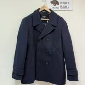 DryDog 跩狗嚴選 跩狗嚴選 極度乾燥 Superdry DB Pea Coat 深藍色 翻領 雙排扣 海軍 軍裝 厚實 羊毛 外套 大衣