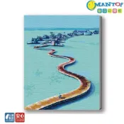(店+)【Manto】珍珠馬爾地夫-台灣製DIY數字油畫|超取專用大小