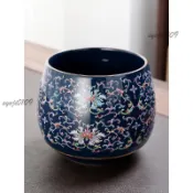 🎉可開發票🎉琺琅彩茶渣缸大容量茶洗缸陶瓷茶水廢水缸茶臺垃圾缸洗茶具盆水盂