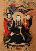 【48小時發貨】開光道教畫像真武大帝神像玄天上帝掛畫玄武祖師真武大帝畫像【滿300出貨】