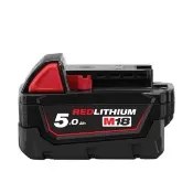 【Milwaukee 美沃奇】公司貨18V鋰電池5.0AH M18B5(M18 B5裸裝版)