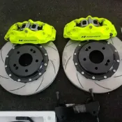 特價清出全新入門級卡鉗改裝ap5200大四活塞卡鉗前輪套裝輪轂16-17寸安裝