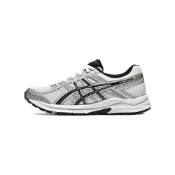 (店+)【asics 亞瑟士】1012B732-103 ASICS Gel-Contend 4 雙層 舒適減震耐磨透氣 低幫 AHAR+ AMPLIFOAM 體測體考跑步鞋 女款 銀黑色