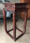 古董 老件 早期 紅酸枝 香几 花几 花台 展示 台座 藝品 花架 盆景架 几桌 明式 家具 蘇作
