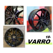 小亞車燈＊全新 美國 VARRO VD36 旋壓輕量化 18吋 鋁框 鋁圈 輪框 黑底藍面 ALTIS