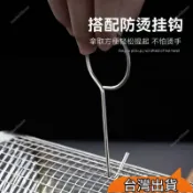 桃園發貨⚡燒烤網 不銹鋼燒烤籠 烤肉籠BBQ滾筒滾動烤網 烤肉用品 圓柱形煙熏旋轉烤肉籠 旋轉燒烤籠