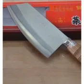07【水里菜刀王】中式廚刀料理刀尖的兩用剁切刀山上的刀尖厚的木柄剁刀日本白鐵三合鋼製作可以切魚切肉剁雞肉白鐵不繡鋼日本三
