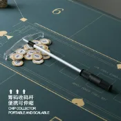協貿國際日用品生活9館 可伸縮籌碼扒金屬籌碼耙子百家樂骰寶德州撲克配件收碼器桿籌碼推