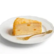 【開元食品】8吋芒果千層蛋糕x2｜贈法芙娜61％巧克力棒｜季節限定｜冷凍｜10切｜800g/盒