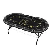 新品 德州撲克比賽桌 籌碼棋牌室專用折疊桌面可定製尺寸桌布德州桌子