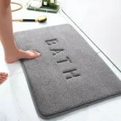 全球選品1館 生活百貨 記憶棉地墊浴室衛生間珊瑚絨吸水地毯廚房客廳腳墊