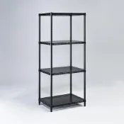 (店+)【YCD】MIT 耐重沖孔式四層烤漆置物架 60x45x150cm - 2色可選 (沖孔架 鐵力士架 收納架 貨架 層架 鐵架 儲物架)
