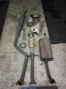 達成拍賣 馬自達 Premacy 霹馬斯 2.0 原廠排氣管組 排氣管 頭段 觸媒 觸媒段 中段 後消 尾段 兩支觸媒