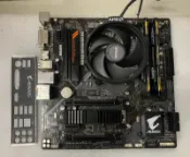 R5-2400G+D4/8G*2+B450 Aorus M+Plextor 128g CPU+MB+RAM+SSD