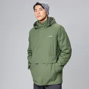 【ATUNAS 歐都納】男款防風防水透氣+科技纖維兩件式保暖外套(A2GA2323M叢林綠/輕量蓄熱/休閒旅遊*)