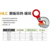 WIN五金 WIN 橫吊 HLC系列 安全吊具 橫吊 直吊 鐵板吊具 鋼板吊具 夾具 起重