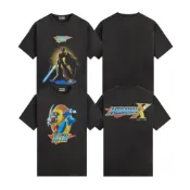 Kith Capcom Zero Vintage 卡普空大圖/洛克人卡普空大圖 短袖 水洗黑灰 KHM0343