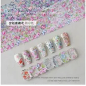 台灣現貨 日式美甲星空貼紙 宮廷薔薇花轉印貼 星空貼 美甲貼紙 美甲用品 美甲飾品【J049】莎夏美學