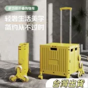 買菜拉車可折疊快遞便攜折疊購物車擺攤小推車傢用拉桿露營拖車
