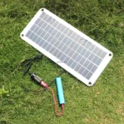 【川澤百貨】30W 18V太陽能板充電器 太陽能充電板 充12V汽車 機車電瓶 轉5V充手 機 半柔性 戶外露營應急充電