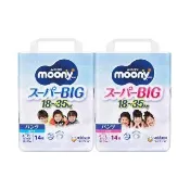 【滿意寶寶】Moony 日本製-超薄褲型紙尿褲XXXL 14片x6包(男女規/境內版)