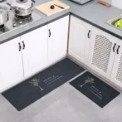 廚房地墊套裝 吸水吸油防滑墊 家用門墊長條地毯