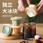桃園出貨✨一口冰格冰塊模具塑料製冰盒冰球模具可食用冰棍模具網紅製冰神器
