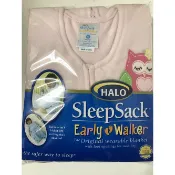 刷毛粉貓頭鷹X L號 美國Halo Sleepsack 防踢睡袍 防踢背心 Halo防踢衣 -仙貝寶寶