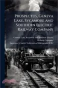 【三民網路書店】Prospectus, Geneva Lake, Sycamore and Southern Electric Railway Company