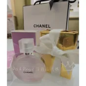 （現貨，附上櫃上聖誕節限量包裝）香奈兒CHANCE粉紅甜蜜隔離髮香霧