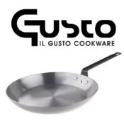 古斯托 GUSTO 碳鋼平底鍋 商用平底鍋 牛排鍋 碳鋼煎鍋 厚底鐵鍋 20/24/26/28/32cm 餐廳廚房用