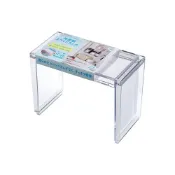 (店+)【inomata】日本製 伸縮式置物架｜透明小型收納架櫥櫃小物置物架公仔架模型架ㄇ字架