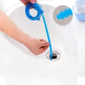 (店+)【台灣現貨】水管清理器 2入裝 排水孔疏通 浴室洗手台通水管神器 倒鉤可彎曲 毛髮清潔 伸縮收納可沖洗重複使用