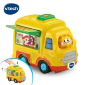 【英國 Vtech 】嘟嘟聲光互動車-披薩車
