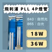 (店+)【Philips 飛利浦】PHILIPS 飛利浦 PL-L 4P 18W 36W 865 840 燈管