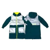 W Nike Jordan Winter Utility 長版羽絨外套 綠銀拼接 CV2561-300