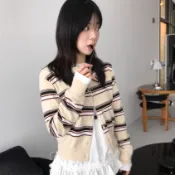 【Cheese】三色日係韓國開衫條紋春夏入25款複古防曬薄ins外套小針織學院衫